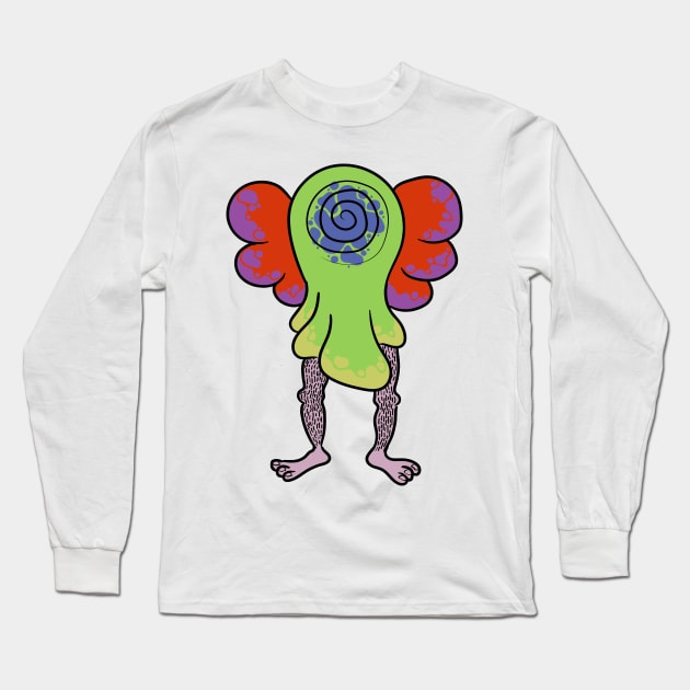 Psychedelic man-fairy Long Sleeve T-Shirt by Ashygaru